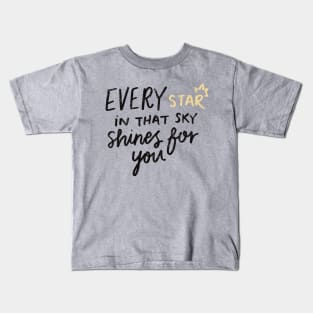 Abriella, every star in that sky shines for you Kids T-Shirt